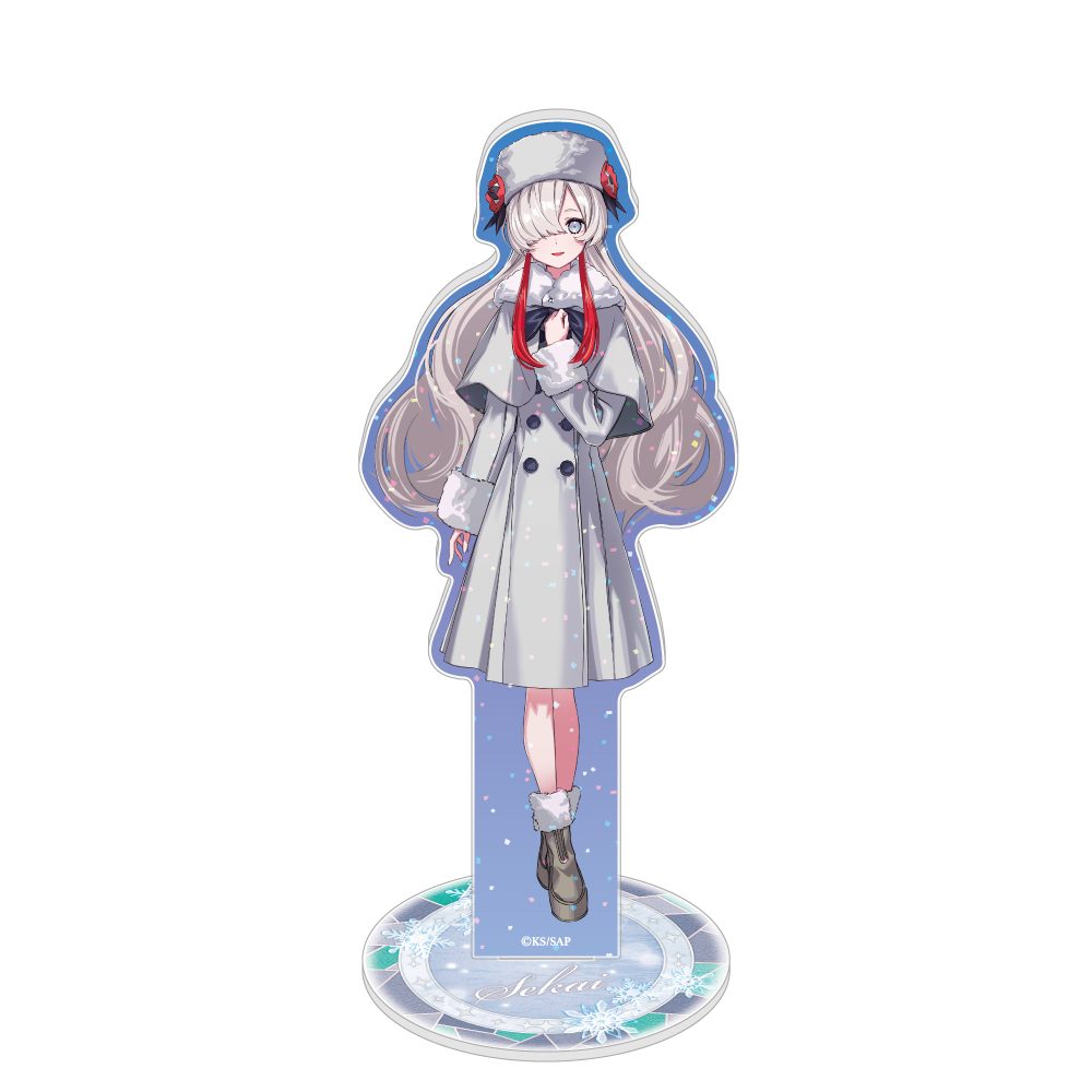 神椿市建設中。 描き下ろしラメ入りアクリルスタンド 夜河世界 ("KAMITSUBAKI CITY UNDER CONSTRUCTION" Original Illustration Lame Acrylic Stand Yorukawa Sekai)