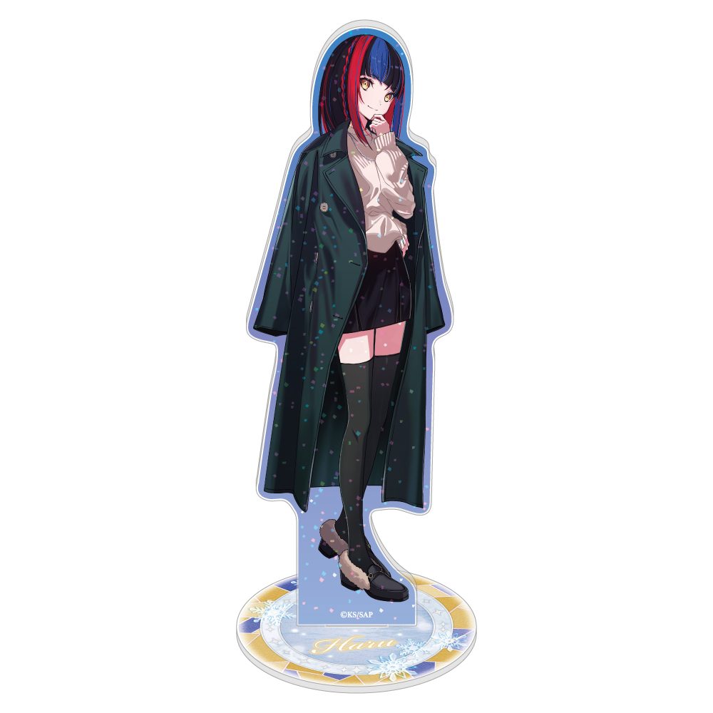 神椿市建設中。 描き下ろしラメ入りアクリルスタンド 朝主派流 ("KAMITSUBAKI CITY UNDER CONSTRUCTION" Original Illustration Lame Acrylic Stand Asanushi Haru)