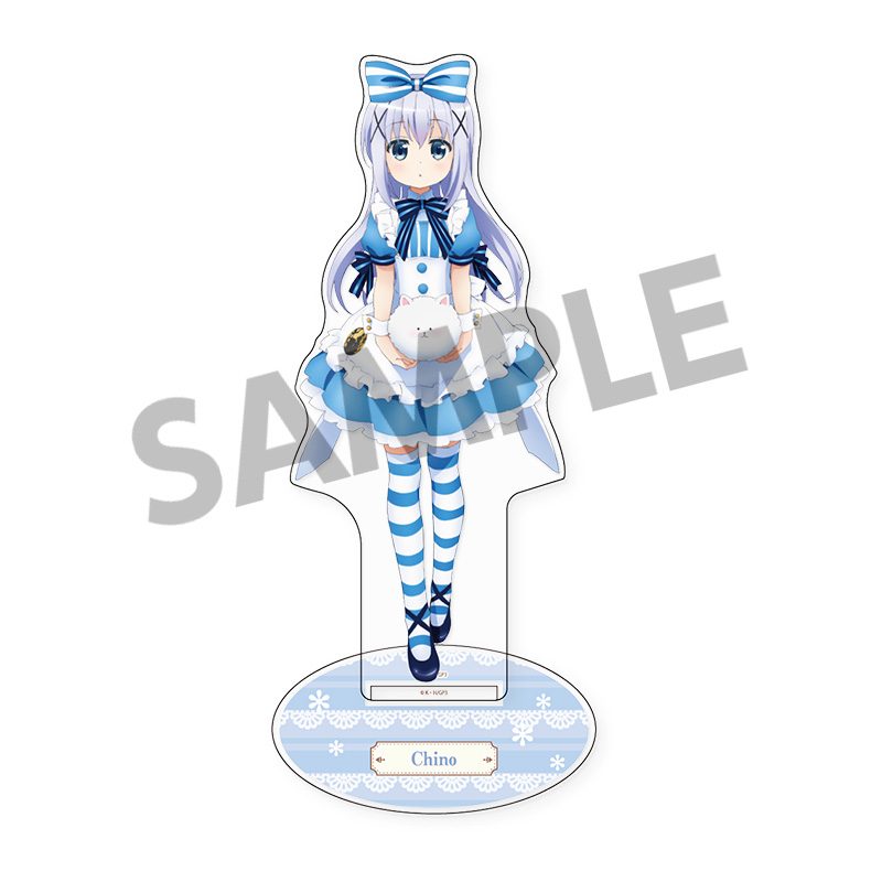 ご注文はうさぎですか? BLOOM 描き下ろしBIGアクリルスタンド チノ ("Is the order a rabbit? BLOOM" Original Illustration Big Acrylic Stand Chino)