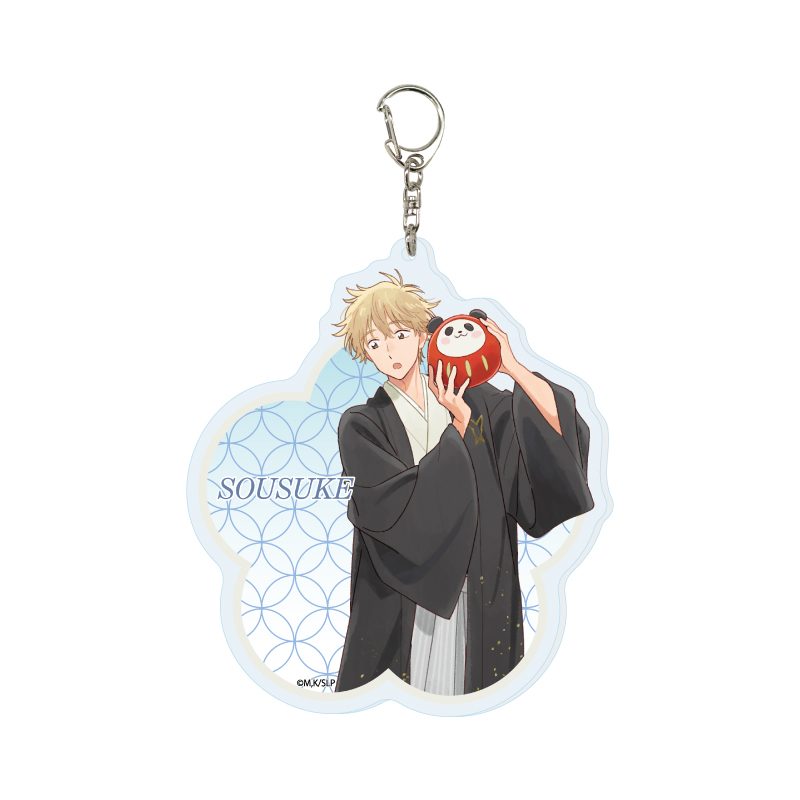 デカアクリルキーホルダー スキップとローファー 03 志摩聡介 お正月Ver.(描き下ろしイラスト) (Deka Acrylic Key Chain "Skip and Loafer" 03 Shima Sousuke New Year Ver. (Original Illustration))
