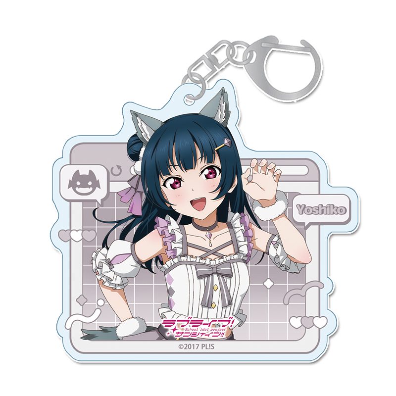 ラブライブ!サンシャイン!! 描き下ろしアクリルキーホルダー 津島善子 アニマル衣装 ("Love Live! Sunshine!!" Original Illustration Acrylic Key Chain Tsushima Yoshiko Animal Costume)