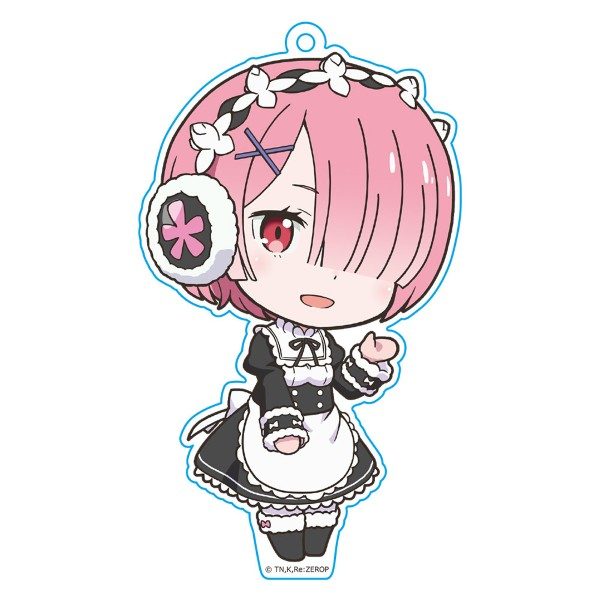 Re:ゼロから始める異世界生活 Memory Snow ぷにこれ!キーホルダー(スタンド付) ラム ("Re:Zero kara Hajimeru Isekai Seikatsu Memory Snow" Puni Colle! Key Chain (with Stand) Ram)
