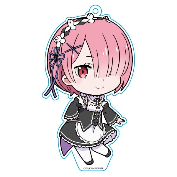 Re:ゼロから始める異世界生活 ぷにこれ!キーホルダー(スタンド付) ラム ("Re:Zero kara Hajimeru Isekai Seikatsu" Puni Colle! Key Chain (with Stand) Ram)