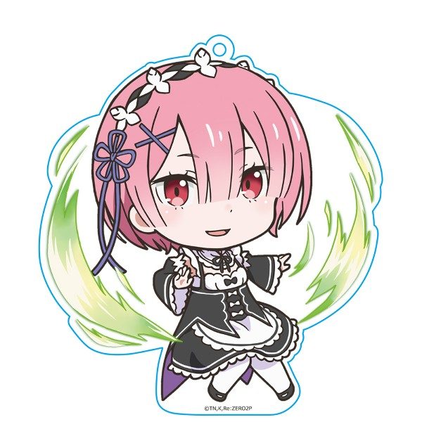 Re:ゼロから始める異世界生活 ぷにこれ!キーホルダー(スタンド付) ラム Ver.2 ("Re:Zero kara Hajimeru Isekai Seikatsu" Puni Colle! Key Chain (with Stand) Ram Ver. 2)