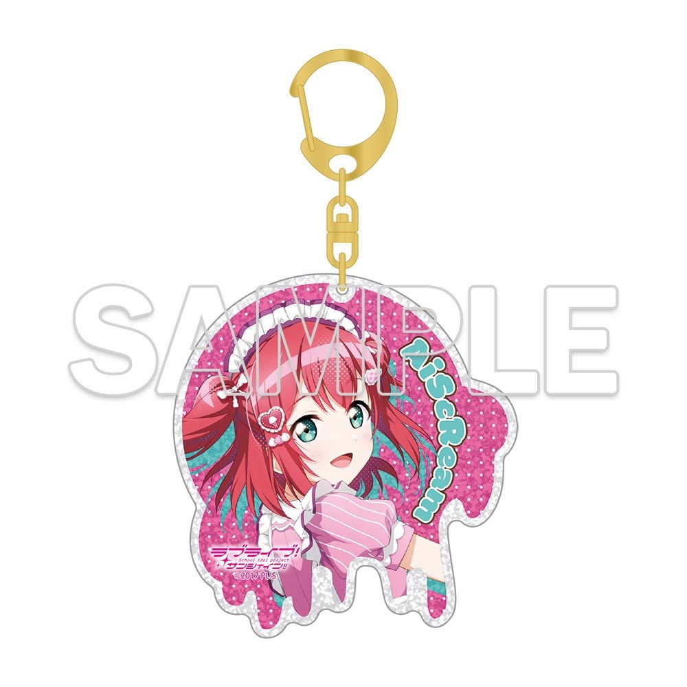 ラブライブ!シリーズ AiScReam ラメ入りアクリルキーホルダー 黒澤ルビィ ("Love Live!" Series AiScReam Lame Acrylic Key Chain Kurosawa Ruby)