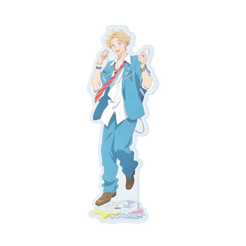 アクリルスタンド スキップとローファー 23 志摩聡介 平成アオハルVer.(描き下ろしイラスト) (Acrylic Stand "Skip and Loafer" 23 Shima Sousuke Heisei Aoharu Ver. (Original Illustration))