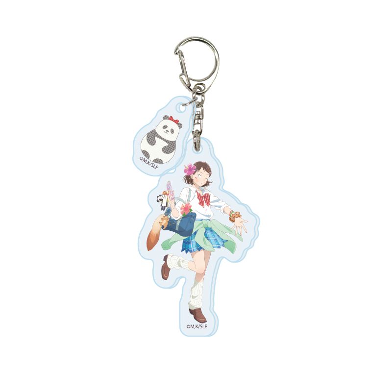 パーツ付きアクリルキーホルダー スキップとローファー 01 岩倉美津未 平成アオハルVer.(描き下ろしイラスト) (Acrylic Key Chain with Parts "Skip and Loafer" 01 Iwakura Mitsumi Heisei Aoharu Ver. (Original Illustration))