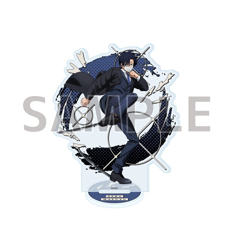 アクリルスタンド SAKAMOTO DAYS 69 勢羽真冬 バトル×スーツVer.(描き下ろしイラスト) (Acrylic Stand "Sakamoto Days" 69 Seba Mafuyu Battle x Suit Ver. (Original Illustration))