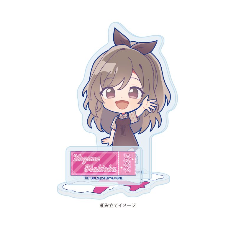 アクリルスタンドプレート アイドルマスター シャイニーカラーズ 12 月岡恋鐘 おでかけVer.(ミニキャライラスト) (Acrylic Stand Plate "The Idolmaster Shiny Colors" 12 Tsukioka Kogane Outing Ver. (Mini Character Illustration))