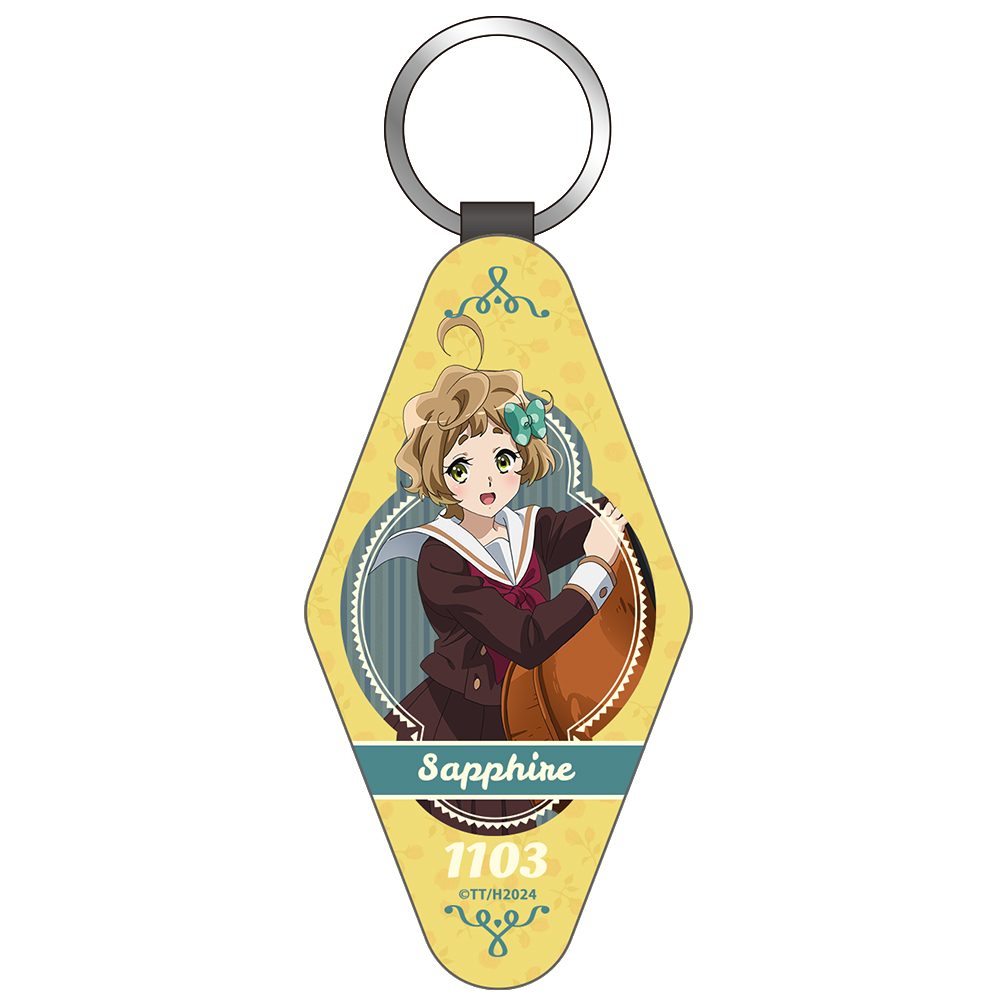響け!ユーフォニアム 川島緑輝 レザーキーホルダー ("Sound! Euphonium" Kawashima Sapphire Leather Key Chain)