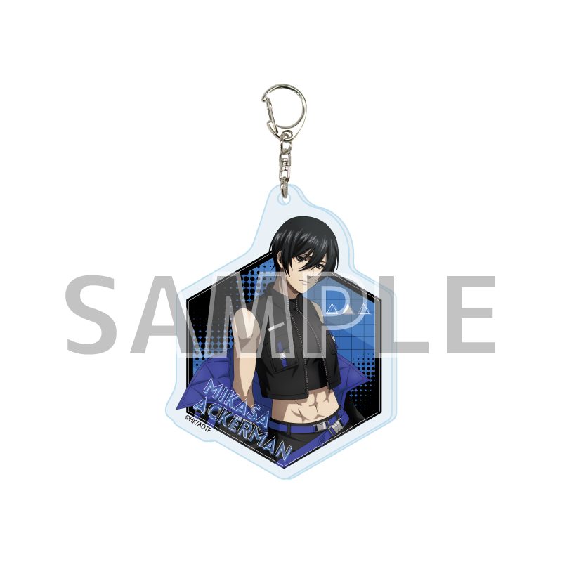 アクリルキーホルダー 進撃の巨人 The Final Season 03 ミカサ・アッカーマン サイバーパンクVer.(描き下ろしイラスト) (Acrylic Key Chain "Attack on Titan The Final Season" 03 Mikasa Ackerman Cyberpunk Ver. (Original Illustration))