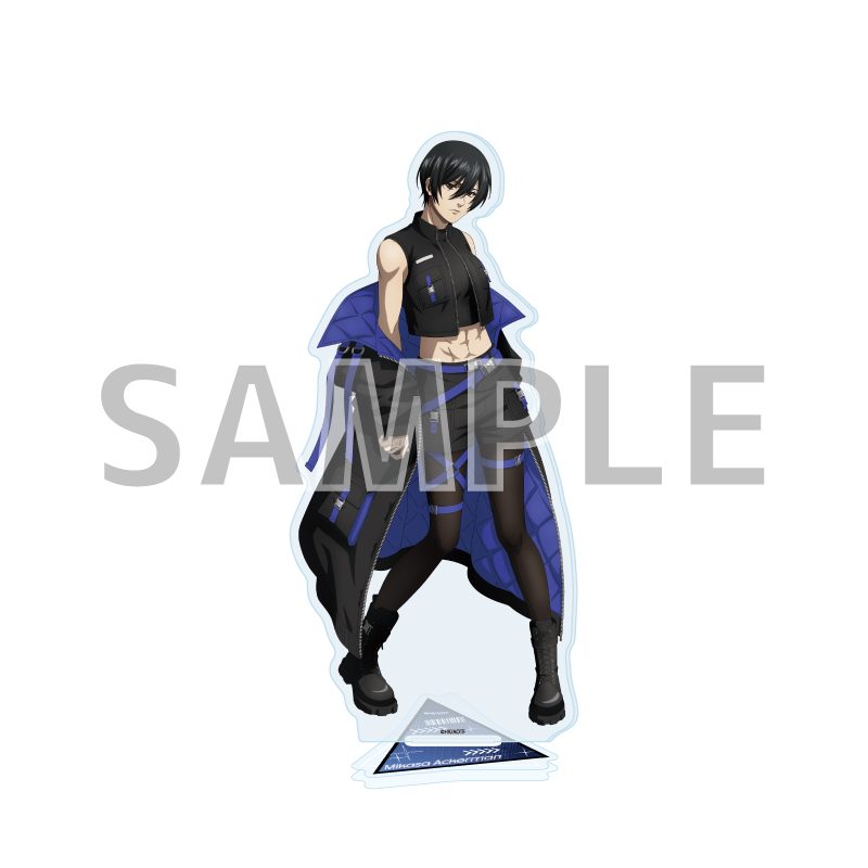 アクリルスタンド 進撃の巨人 The Final Season 10 ミカサ・アッカーマン サイバーパンクVer.(描き下ろしイラスト) (Acrylic Stand "Attack on Titan The Final Season" 10 Mikasa Ackerman Cyberpunk Ver. (Original Illustration))