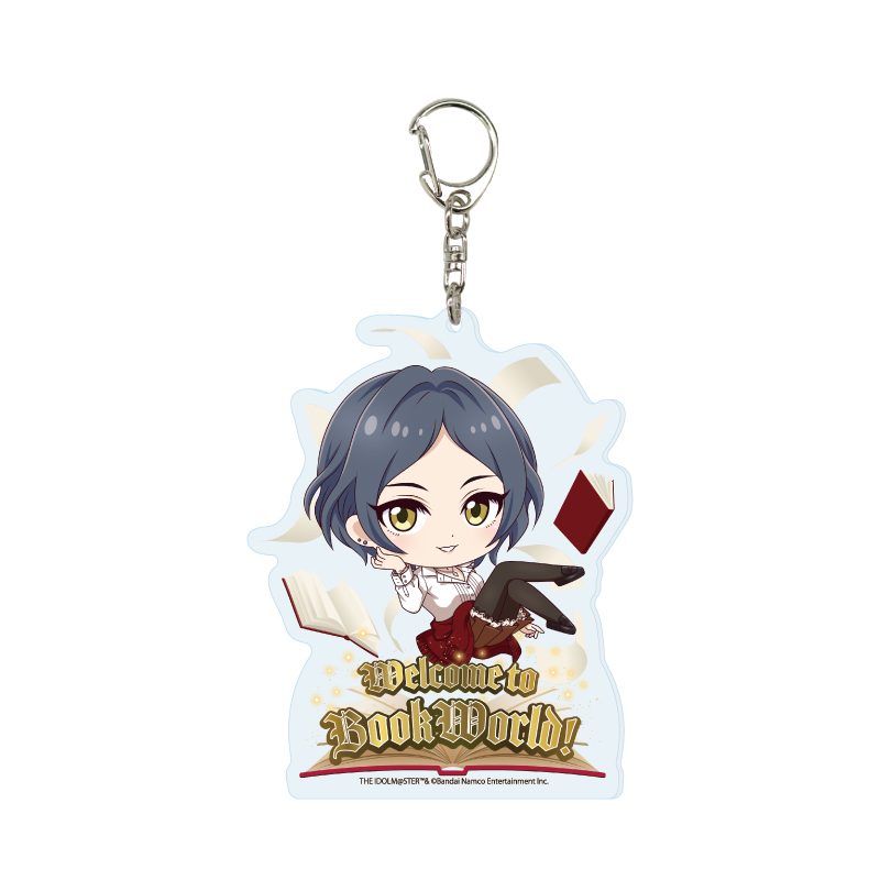 デカアクリルキーホルダー アイドルマスター シンデレラガールズ 21 速水奏 BookWorld!Ver.(ミニキャライラスト) (Deka Acrylic Key Chain "The Idolmaster Cinderella Girls" 21 Hayami Kanade BookWorld! Ver. (Mini Character Illustration))