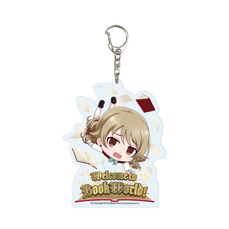 デカアクリルキーホルダー アイドルマスター シンデレラガールズ 23 森久保乃々 BookWorld!Ver.(ミニキャライラスト) (Deka Acrylic Key Chain "The Idolmaster Cinderella Girls" 23 Morikubo Nono BookWorld! Ver. (Mini Character Illustration))