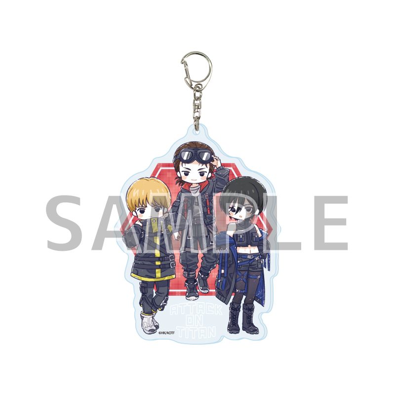 デカアクリルキーホルダー 進撃の巨人 The Final Season 01 サイバーパンクVer. A(グラフアートイラスト) (Deka Acrylic Key Chain "Attack on Titan The Final Season" 01 Cyberpunk Ver. A (Graff Art Illustration))
