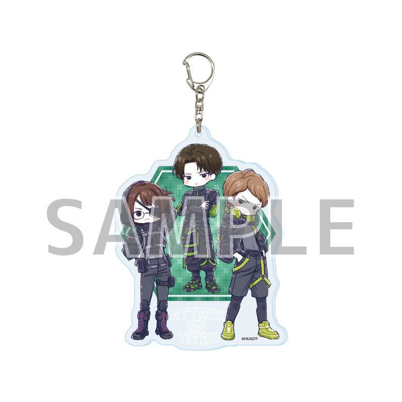 デカアクリルキーホルダー 進撃の巨人 The Final Season 02 サイバーパンクVer. B(グラフアートイラスト) (Deka Acrylic Key Chain "Attack on Titan The Final Season" 02 Cyberpunk Ver. B (Graff Art Illustration))