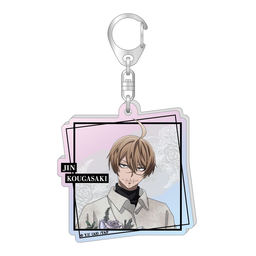 桃源暗鬼 オーロラアクリルキーホルダー 皇后崎迅 ("Tougen Anki" Aurora Acrylic Key Chain Kougasaki Jin)