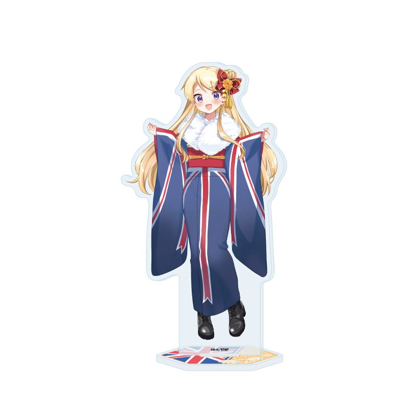 BIGアクリルスタンド きんいろモザイク 05 九条カレン バースデー着物Ver.(描き下ろしイラスト) (Big Acrylic Stand "Kin-iro Mosaic" 05 Kujo Karen Birthday Kimono Ver. (Original Illustration))