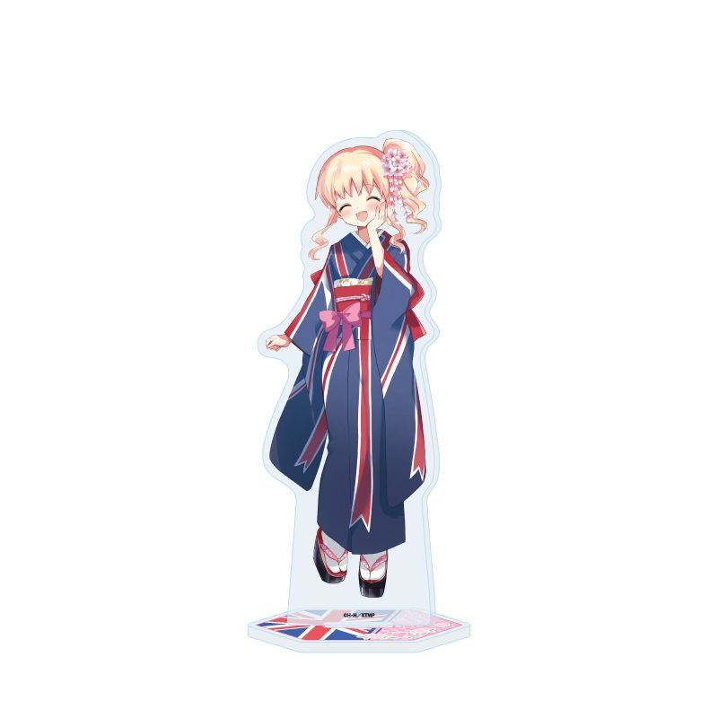 BIGアクリルスタンド きんいろモザイク 07 アリス・カータレット バースデー着物Ver.(描き下ろしイラスト) (Big Acrylic Stand "Kin-iro Mosaic" 07 Alice Cartelet Birthday Kimono Ver. (Original Illustration))
