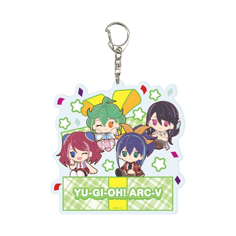 デカアクリルキーホルダー 遊☆戯☆王ARC-V 02 柚子&セレナ&リン&瑠璃(ぽてぬいアート) (Deka Acrylic Key Chain "Yu-Gi-Oh! Arc-V" 02 Yuzu & Serena & Rin & Ruri (Potenui Art))