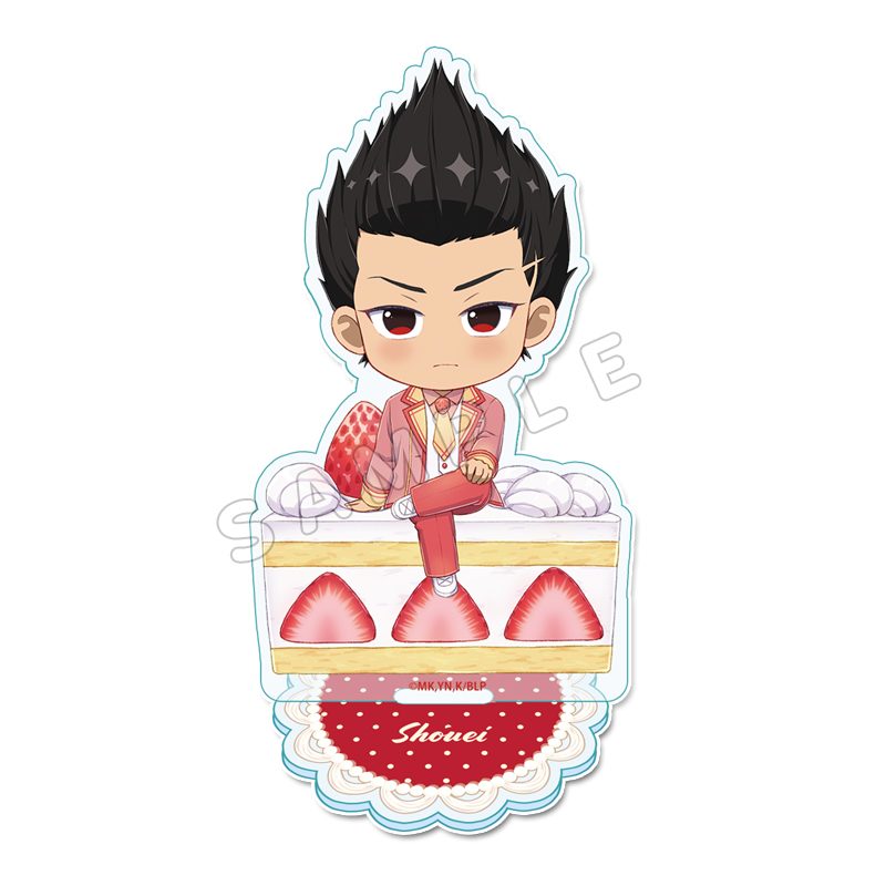 ブルーロック ぷちちょこアクリルスタンド 馬狼照英 ショートケーキVer. ("Blue Lock" Puchichoko Acrylic Stand Barou Shouei Shortcake Ver.)
