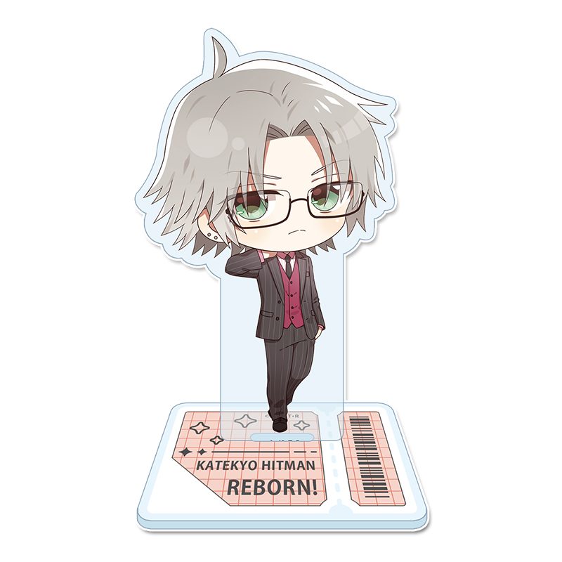 家庭教師ヒットマンREBORN! ぷちちょこアクリルスタンド 獄寺隼人 メガネ&スーツVer. ("Reborn!" Puchichoko Acrylic Stand Gokudera Hayato Glasses & Suit Ver.)