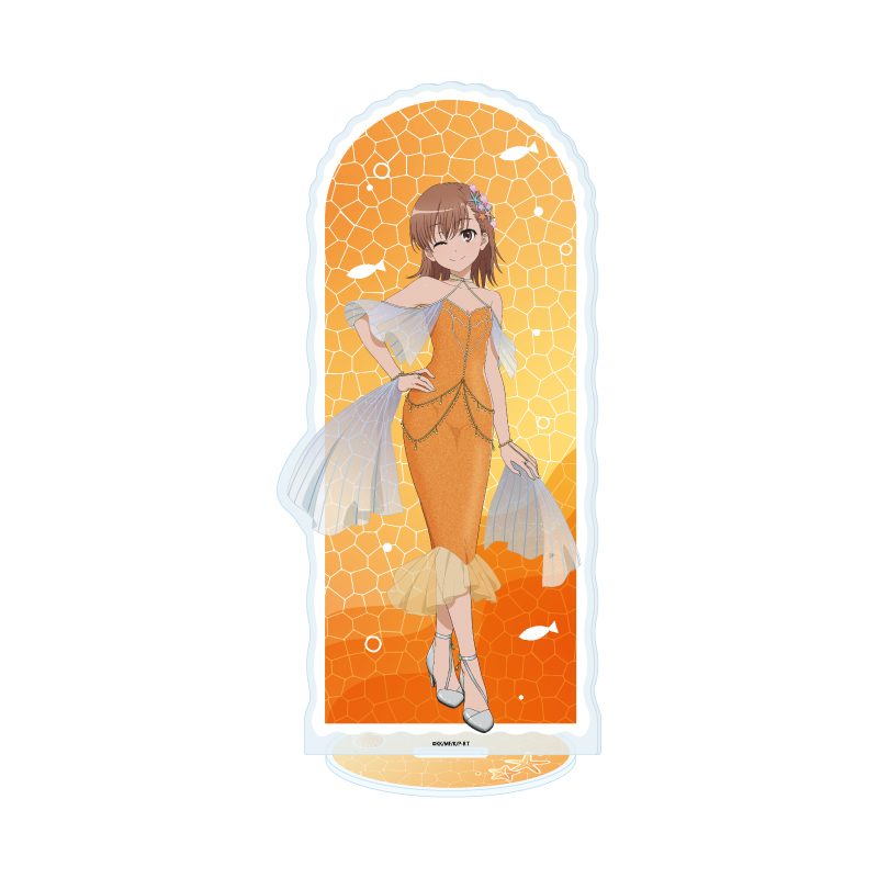 BIGアクリルスタンド とある科学の超電磁砲T 01 御坂美琴 マーメイドドレスVer.(描き下ろしイラスト) (Big Acrylic Stand "A Certain Scientific Railgun T" 01 Misaka Mikoto Mermaid Dress Ver. (Original Illustration))