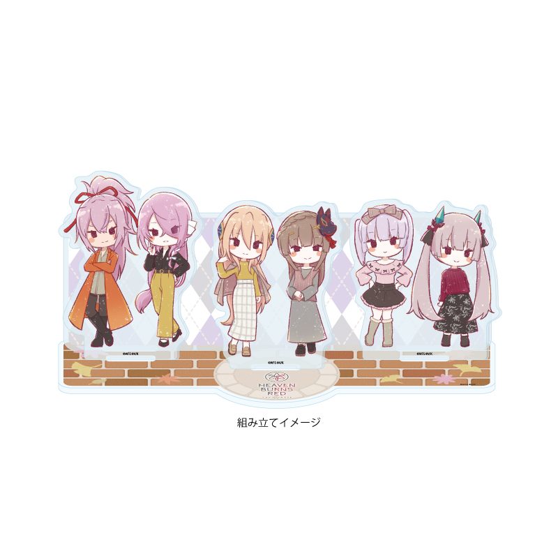 アクリルジオラマ ヘブンバーンズレッド 09 秋Ver. 第30G部隊(グラフアートイラスト) (Acrylic Diorama "Heaven Burns Red" 09 Autumn Ver. 30G Unit (Graff Art Illustration))