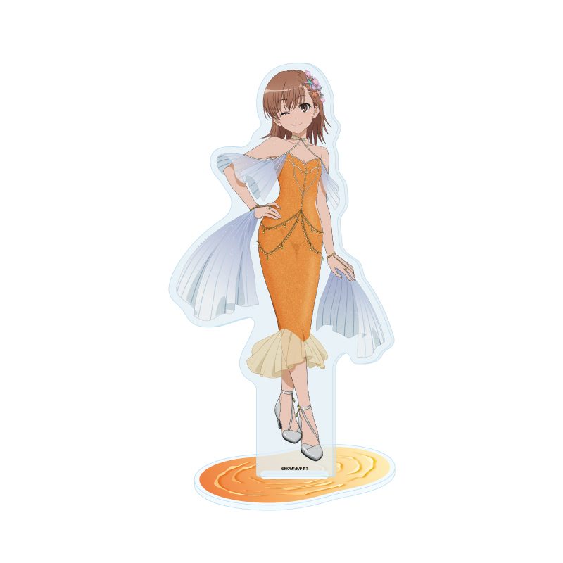 アクリルスタンド とある科学の超電磁砲T 13 御坂美琴 マーメイドドレスVer.(描き下ろしイラスト) (Acrylic Stand "A Certain Scientific Railgun T" 13 Misaka Mikoto Mermaid Dress Ver. (Original Illustration))