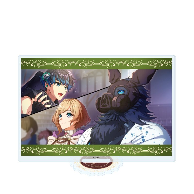 アクリルスタンド 夢職人と忘れじの黒い妖精 68 リンク&ジェニーオ(公式イラスト) (Acrylic Stand "Dream Meister and the Recollected Black Fairy" 68 Link & Genio (Official Illustration))