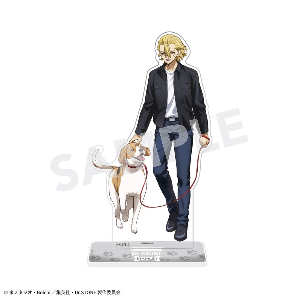 Dr.STONE アクリルスタンド with Dogs Ver. スタンリー・スナイダー ("Dr. Stone" Acrylic Stand with Dogs Ver. Stanley Snyder)