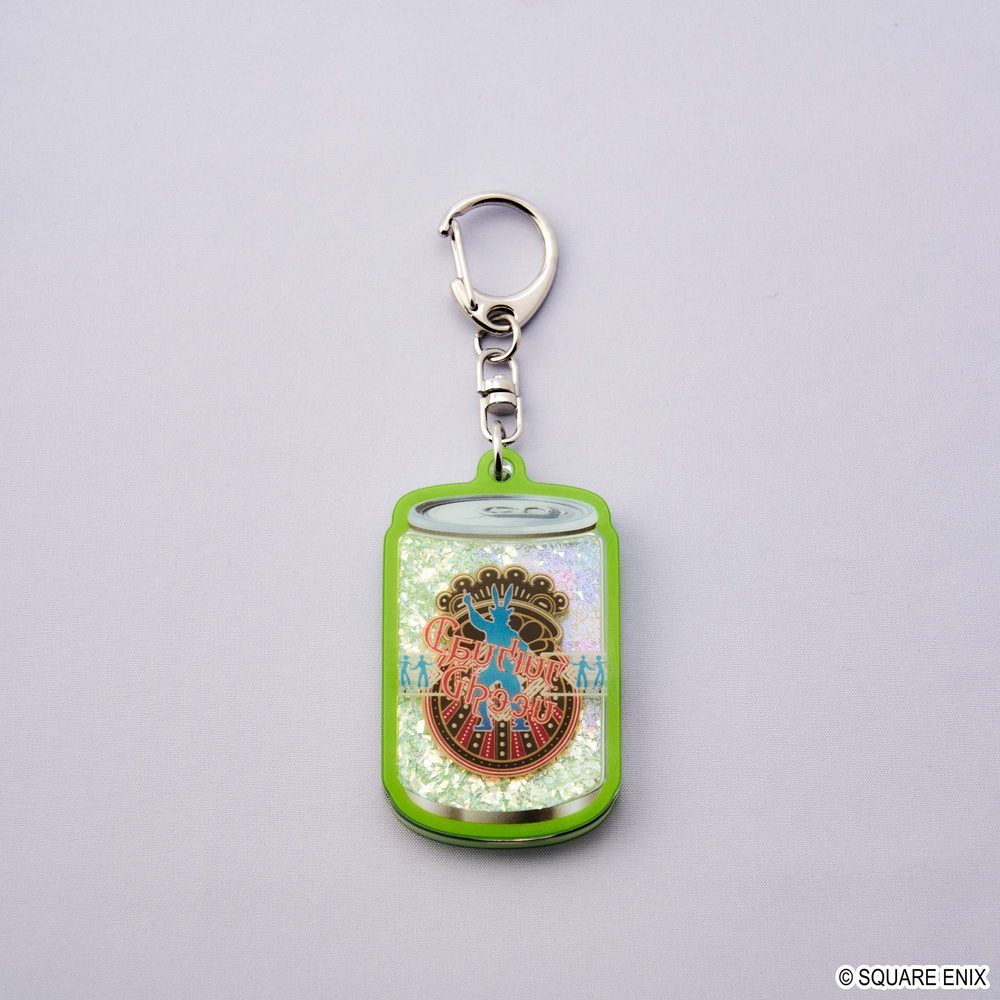 ファイナルファンタジーXIV エナジードリンク型ラメ入りキーホルダー ダンシング・グリーン ("Final Fantasy XIV" Energy Drink Glitter Key Chain Dancing Green)