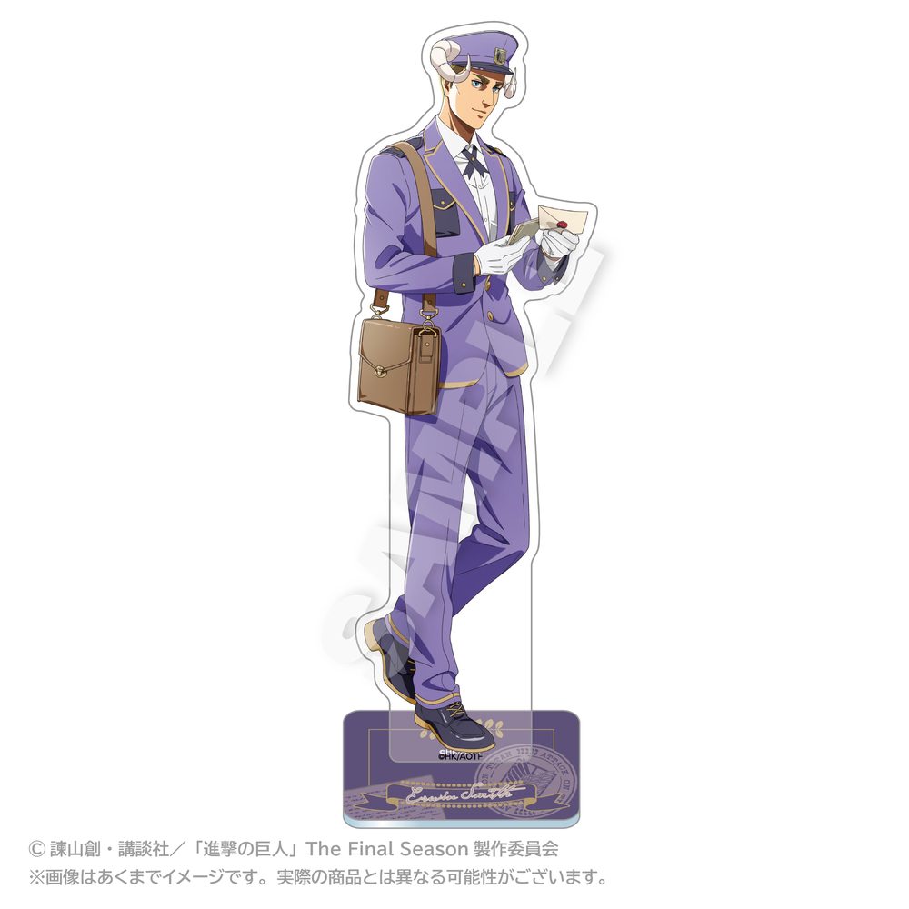 進撃の巨人 アクリルスタンド おとどけメェるVer.(描き下ろし) エルヴィン・スミス ("Attack on Titan" Acrylic Stand Otodoke Mail Ver. (Original Illustration) Erwin Smith)