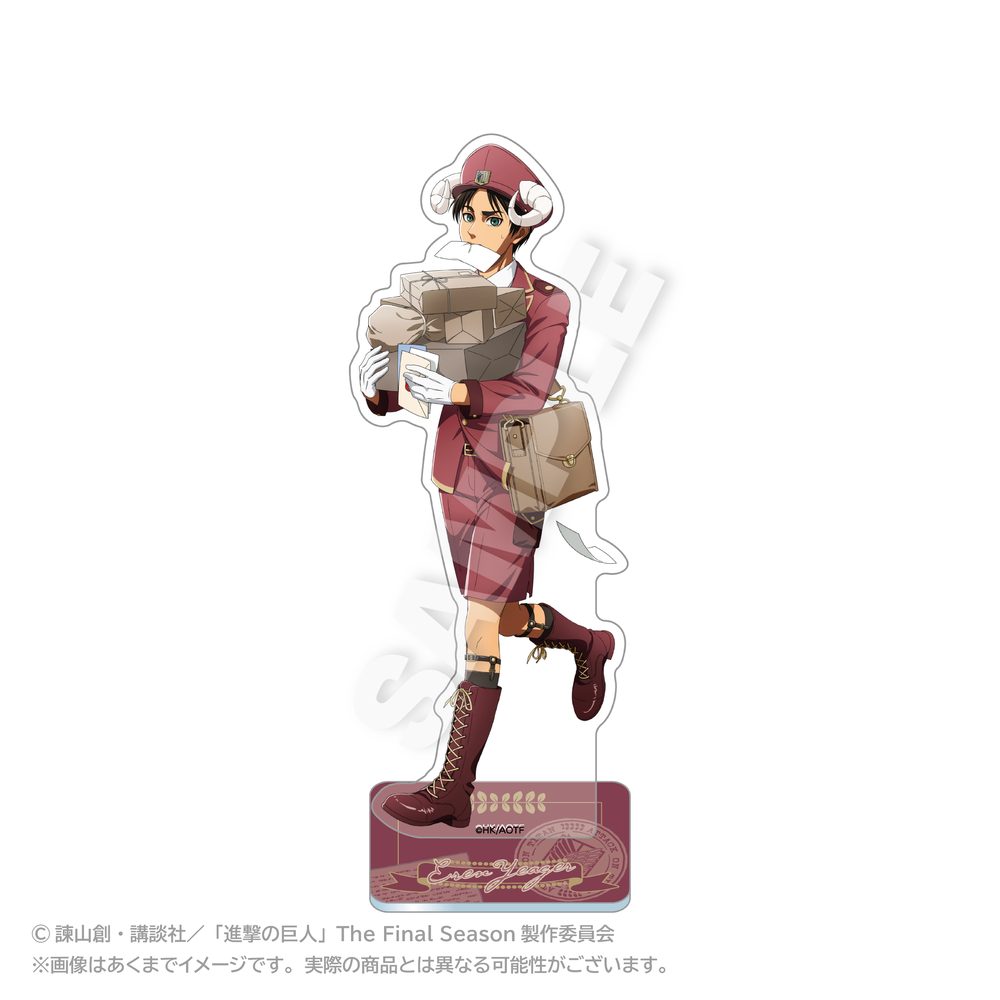 進撃の巨人 アクリルスタンド おとどけメェるVer.(描き下ろし) エレン・イェーガー ("Attack on Titan" Acrylic Stand Otodoke Mail Ver. (Original Illustration) Eren Yeager)
