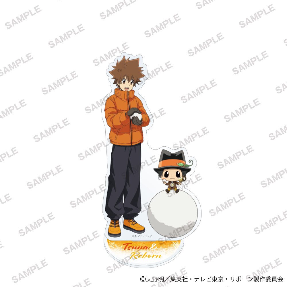 家庭教師ヒットマンREBORN! アクリルスタンドフィギュア 雪バトルVer. リボーン&沢田綱吉 ("Reborn!" Acrylic Stand Figure Snow Battle Ver. Reborn & Sawada Tsunayoshi)