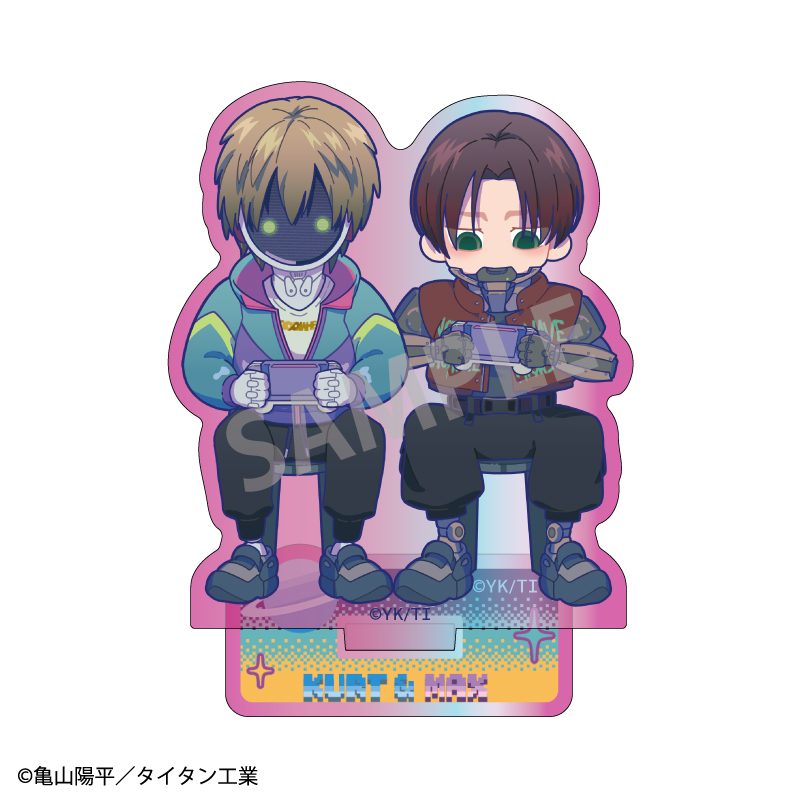 銀河特急 ミルキー☆サブウェイ オーロラミニアクリルスタンド カート&マックス ("MILKY SUBWAY THE GALACTIC LIMITED EXPRESS" Aurora Mini Acrylic Stand Kurt & Max)