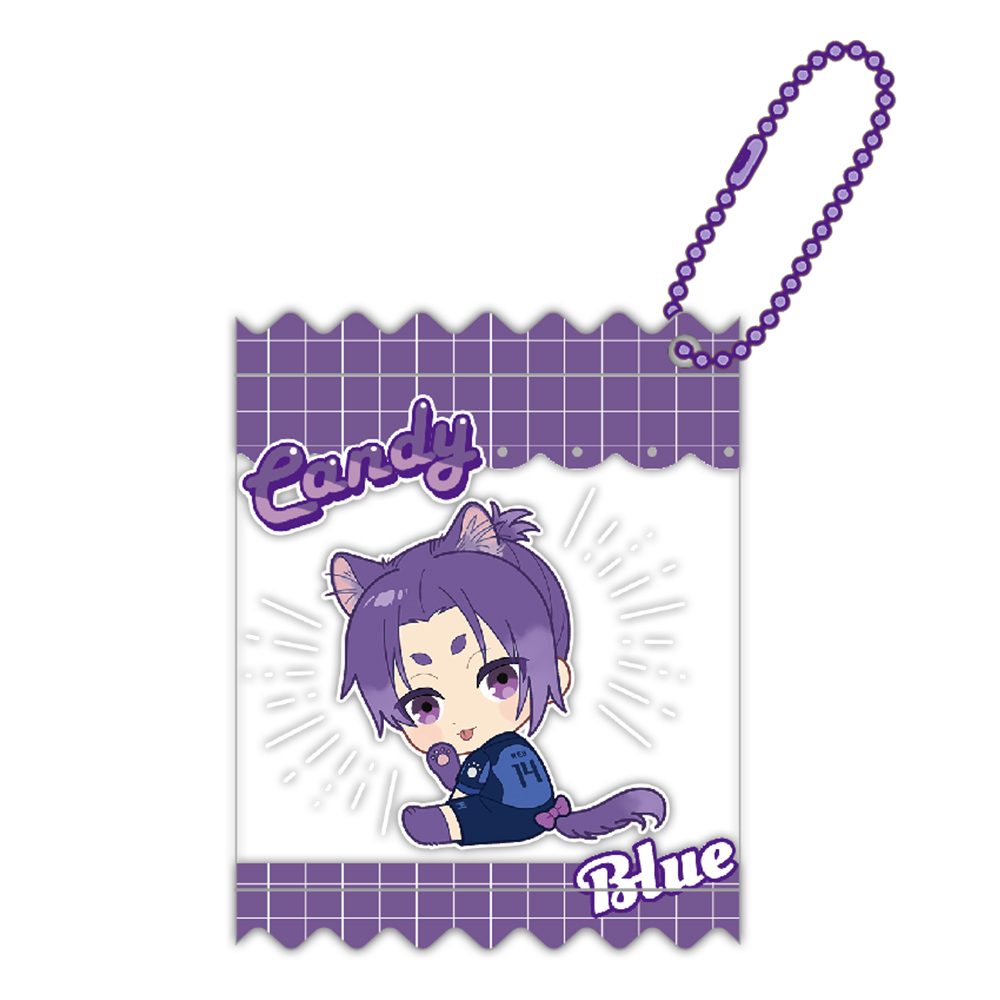 ブルーロック 御影玲王 シャカシャカキーホルダー ("Blue Lock" Mikage Reo Shakashaka Key Chain)