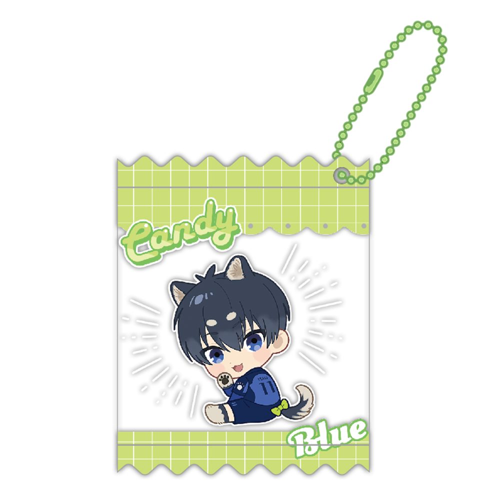 ブルーロック 潔世一 シャカシャカキーホルダー ("Blue Lock" Isagi Yoichi Shakashaka Key Chain)