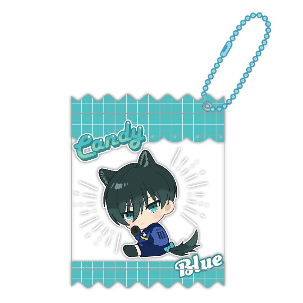 ブルーロック 糸師凛 シャカシャカキーホルダー ("Blue Lock" Itoshi Rin Shakashaka Key Chain)