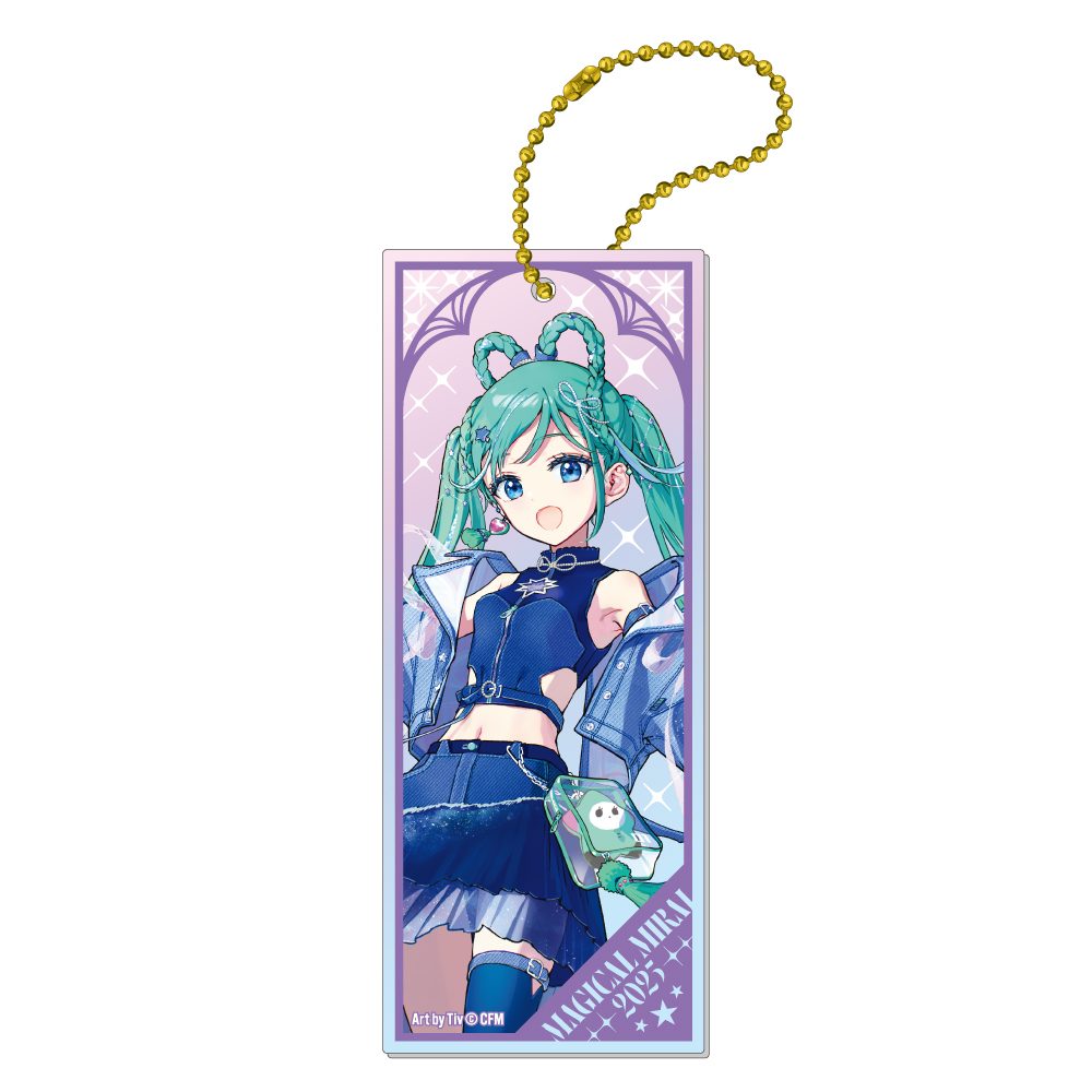 マジカルミライ2025 短冊型アクリルキーホルダー 初音ミク Tiv Ver. (Magical Mirai 2025 Tanzaku Type Acrylic Key Chain Hatsune Miku Tiv Ver.)