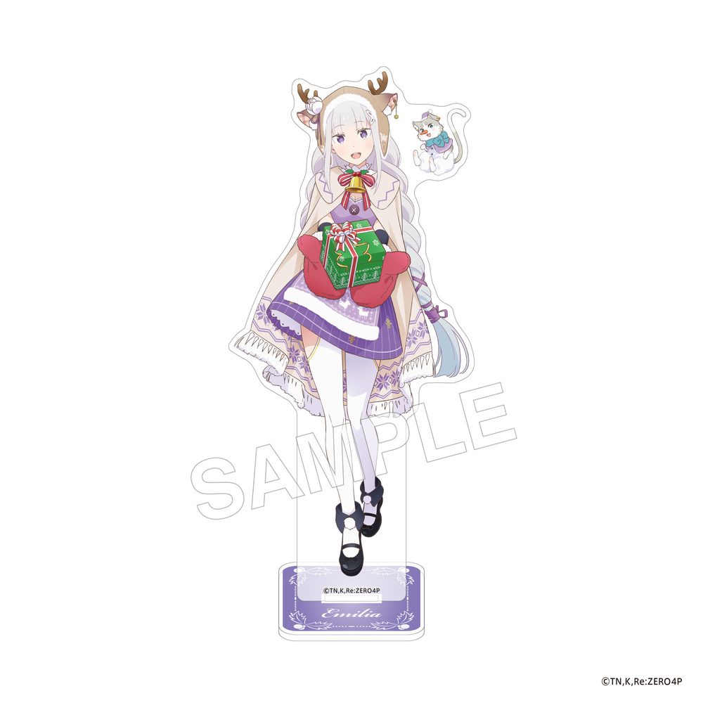 Re:ゼロから始める異世界生活 アクリルスタンドフィギュア クリスマスコスVer. エミリア ("Re:Zero kara Hajimeru Isekai Seikatsu" Acrylic Stand Figure Christmas Cosplay Ver. Emilia)