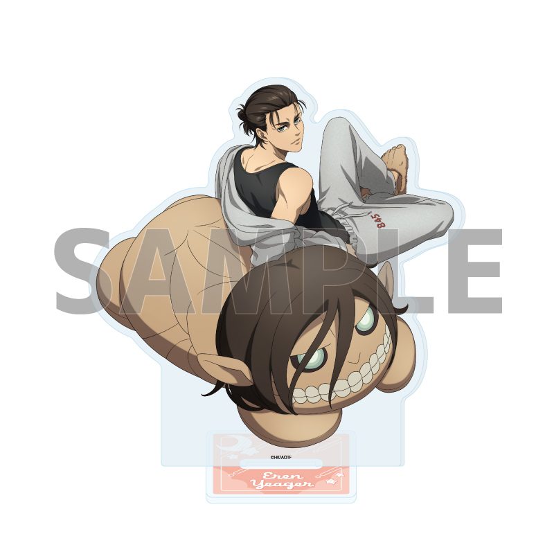 アクリルスタンド 進撃の巨人 The Final Season 05 エレン・イェーガー くつろぎVer.(描き下ろしイラスト) (Acrylic Stand "Attack on Titan The Final Season" 05 Eren Yeager Relax Ver. (Original Illustration))