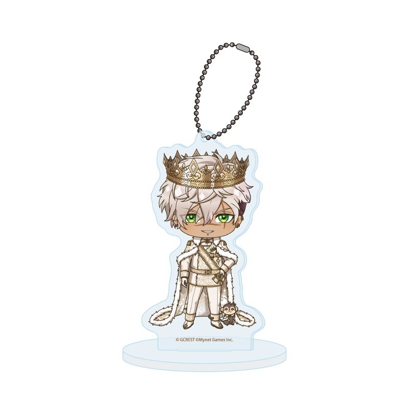 アクリルスタンドキーホルダー 夢王国と眠れる100人の王子様 55 ダグラス(ミニキャライラスト) (Acrylic Stand Key Chain "100 Sleeping Princes and the Kingdom of Dreams" 55 Douglas (Mini Character Illustration))