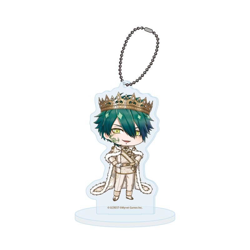 アクリルスタンドキーホルダー 夢王国と眠れる100人の王子様 63 イザーク(ミニキャライラスト) (Acrylic Stand Key Chain "100 Sleeping Princes and the Kingdom of Dreams" 63 Yzak (Mini Character Illustration))