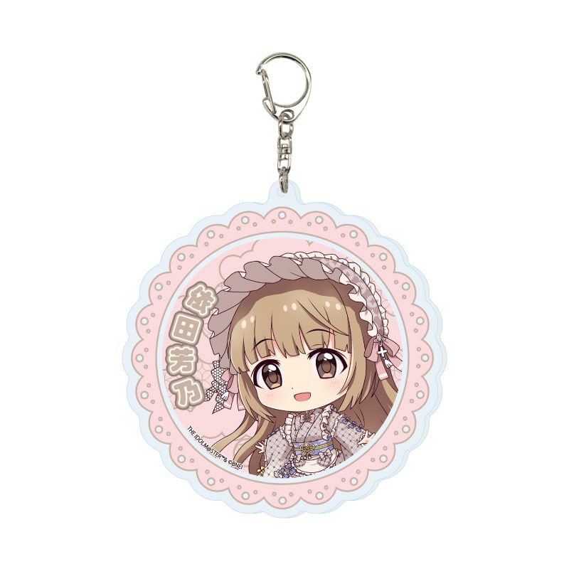 デカアクリルキーホルダー アイドルマスター シンデレラガールズ 16 依田芳乃 和洋可憐Ver.(ミニキャライラスト) (Deka Acrylic Key Chain "The Idolmaster Cinderella Girls" 16 Yorita Yoshino Wayo Karen Ver. (Mini Character Illustration))