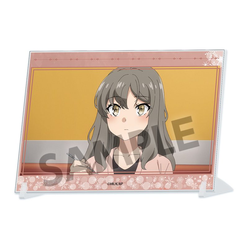 青春ブタ野郎はサンタクロースの夢を見ない A6ビジュアルアクリルプレート 双葉理央 ("Rascal Does Not Dream of Santa Claus" A6 Visual Acrylic Plate Futaba Rio)