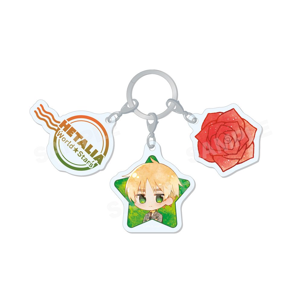 ヘタリア World☆Stars キャラでるアート 3連チャーム 05 イギリス ("Hetalia World Stars" Chara Deru Art Triple Charm 05 United Kingdom)