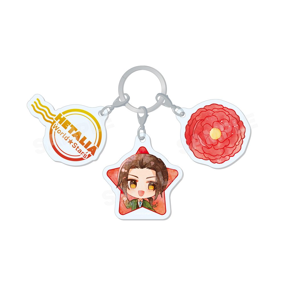 ヘタリア World☆Stars キャラでるアート 3連チャーム 08 中国 ("Hetalia World Stars" Chara Deru Art Triple Charm 08 China)