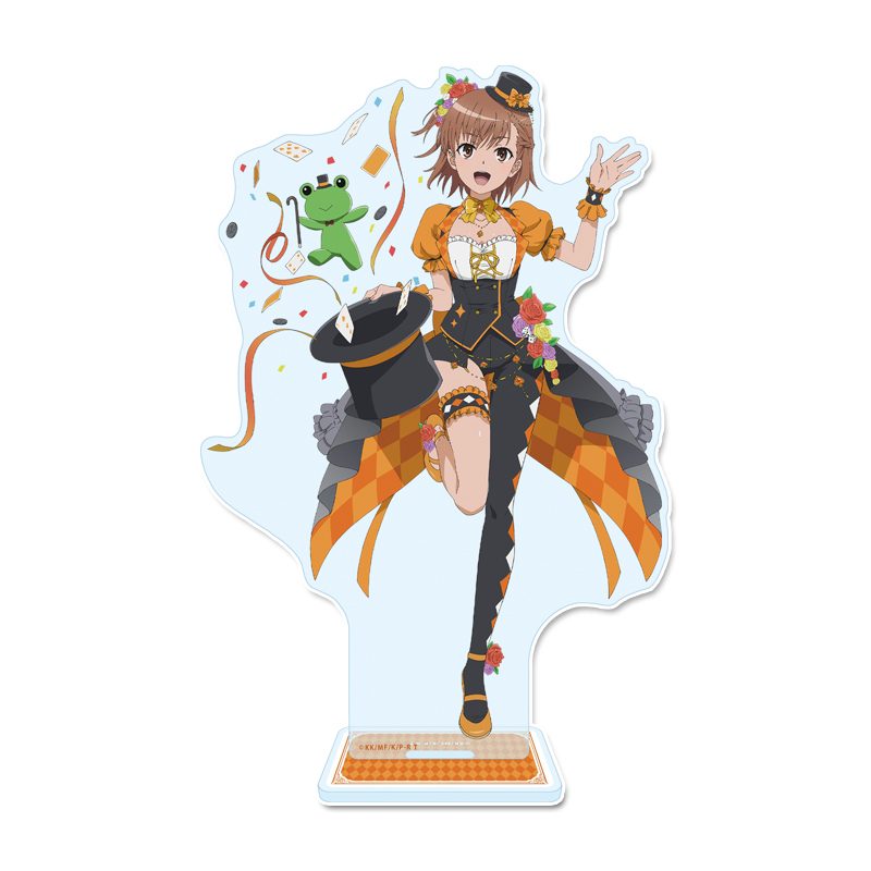 とある科学の超電磁砲T 描き下ろしアクリルスタンド 御坂美琴 マジシャンVer. ("A Certain Scientific Railgun T" Original Illustration Acrylic Stand Misaka Mikoto Magician Ver.)