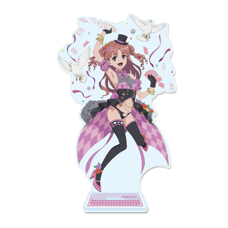 とある科学の超電磁砲T 描き下ろしアクリルスタンド 白井黒子 マジシャンVer. ("A Certain Scientific Railgun T" Original Illustration Acrylic Stand Shirai Kuroko Magician Ver.)
